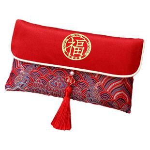 红包生日快乐创意万元仪式感宝宝满月祝寿专用一周岁布艺红包袋
