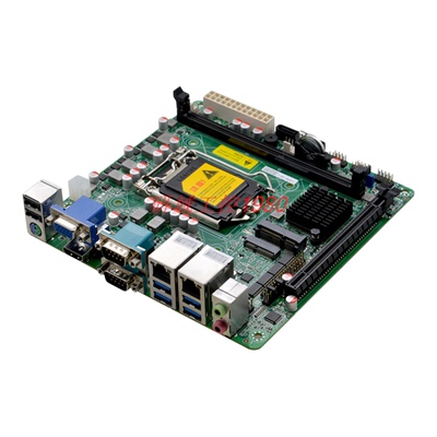 研域B75M1双网口工控主板1155针Z77/H61迷你ITX台式机工业电脑ATX