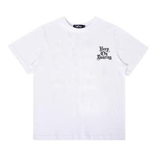 个性T恤男popping衣服hiphop潮牌bboy创意短袖刺绣街舞文字欧洲站