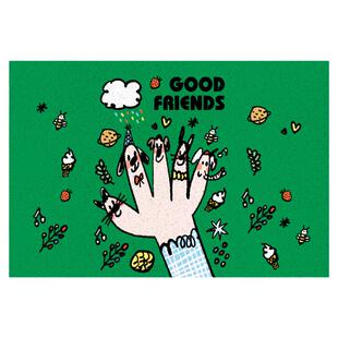 个性手绘趣味大门口地垫pvc丝圈入户门垫可裁剪进门地毯吸尘刮泥