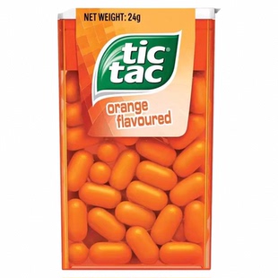 香港进口版tictac嘀嗒滴嗒薄荷糖草莓香橙味清新口气润喉休闲零