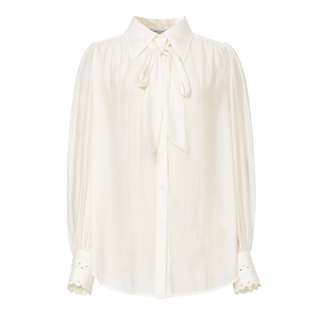 艾诺丝雅诗新品法式百搭小香风莱赛尔衬衫女30125114