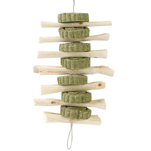 兔子磨牙棒高纤维甜竹咬串 龙猫豚鼠草饼串甜竹串零食磨牙枝