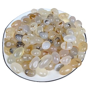 天然海洋玉髓玛瑙多肉装饰花盆鹅卵石鱼缸造景铺面石子水培小石头