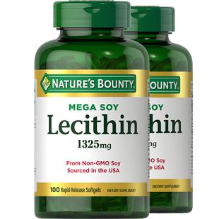 自然之宝大豆卵磷脂软胶囊1325mg高含量男女心血管健康助血管血脂