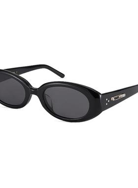 【新年礼物】AOJO澳镜时尚椭圆框偏光墨镜女高级感窄框AJ108SM204