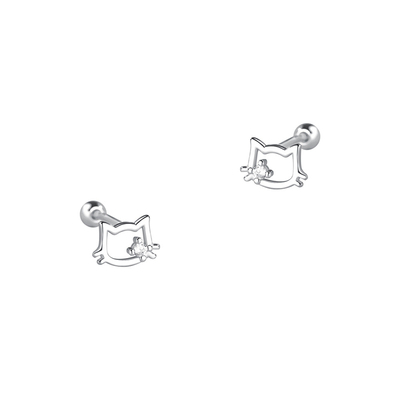 999足银耳钉女养耳洞睡觉免摘