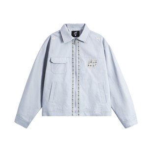 MANYSTON美式高街青少年休闲外套男款春秋季潮牌情侣纯棉工装夹克