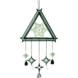 阑珊丨手工编织壁挂diy材料包绕线曼达拉捕梦网ins新中式墙饰包邮