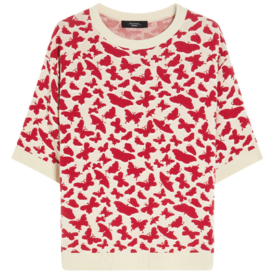 【甄选惠享】Weekend MaxMara 女装提花短袖针织衫5361175106