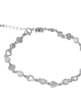 爱心锆石手链小众设计感高级手饰