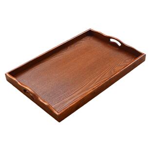 托盘商用长方形木制超大木质特大多肉托盘收纳上菜托盘大号 60*40