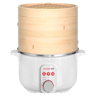 多功能防干烧竹蒸笼电蒸锅多层大容量家用竹香电蒸笼电炖锅电热锅