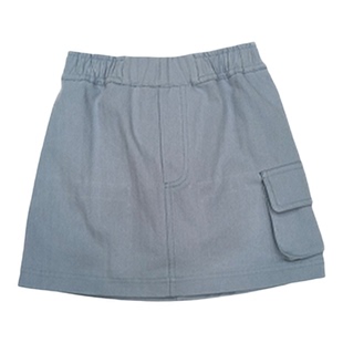 edo1一度童装outlets儿童休闲纯棉半截裙儿童时尚可爱风直筒裙潮