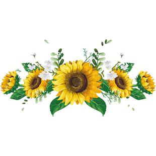 贴画防水厨房遮丑装饰钉眼瓷砖遮瑕卫生间补洞浴室绿植自粘墙贴纸