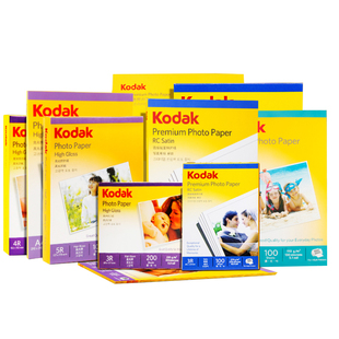 柯达相纸4R 6寸A4高光相片纸防水喷墨照片打印纸200克270g绒面纸