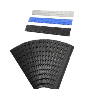 装订夹条A4十孔夹条塑料21孔打孔机活页压边条文件装订夹条黑白蓝