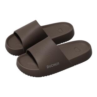 高端皮纹拖鞋男士2026新款室内家居防滑浴室洗澡踩屎感厚底凉拖鞋