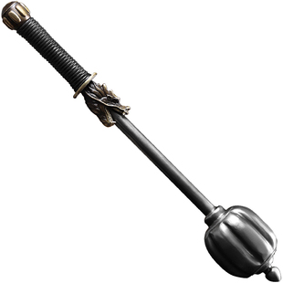 仿古龙头双锤 9斤和20斤实心兵器重钢锤武术功力力量训练收藏摆设