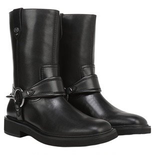 虞书欣同款SAM EDELMAN山姆爱德曼皮带扣低帮短靴骑士靴黑色NOLAN