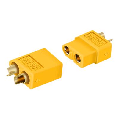 航模镀金插头带线公头母头全铜