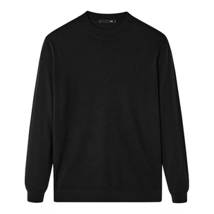 【100%羊毛衫】HLA/海澜之家毛衣冬老钱风保暖套头针织打底衫男士