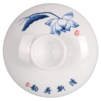 陶瓷单盖青花大号零配功夫茶具