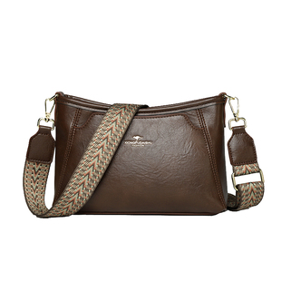 袋鼠真皮女包斜挎包女款包包2025新款手提包单肩小包时尚百搭软皮