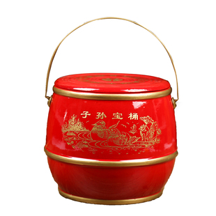 结婚用陪嫁实木子孙桶新婚嫁妆婚礼红木婚嫁婚庆用品大全喜庆女方