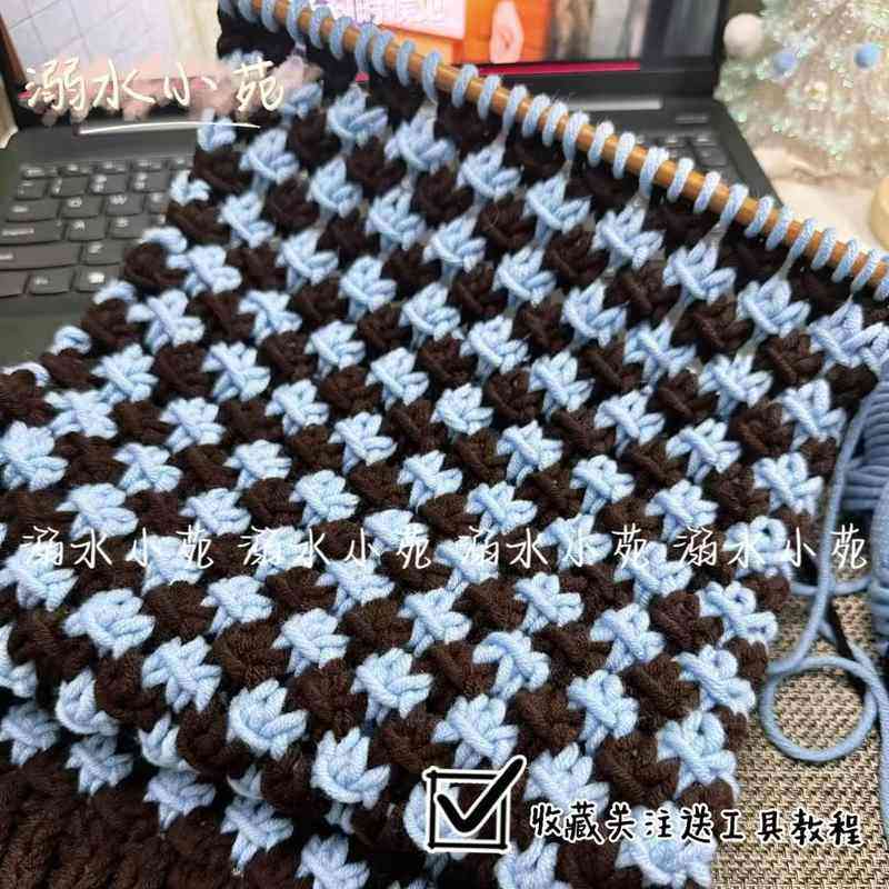 围巾手工编织diy送男友女毛线8股情人牛奶绵双色星星围脖材料包