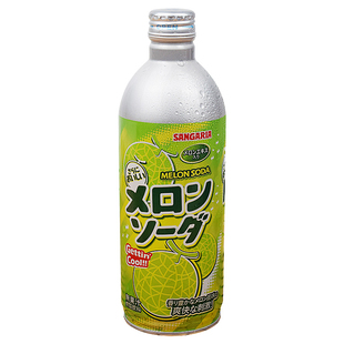 3瓶装 日本进口桑格利亚哈密瓜三佳利波子汽水葡萄味铝罐碳酸饮料