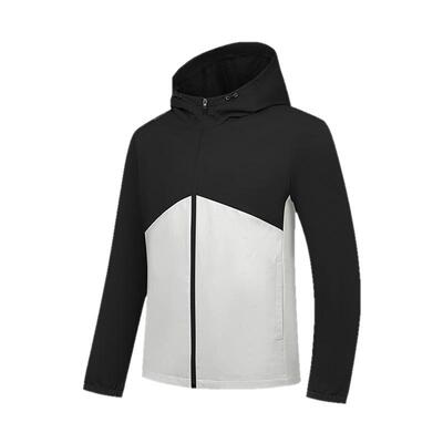 乔丹潮流拼接风衣户外男生防泼水