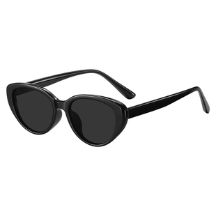 猫眼偏光防晒墨镜女带度数高级感2026新款UV400防紫外线太阳眼镜