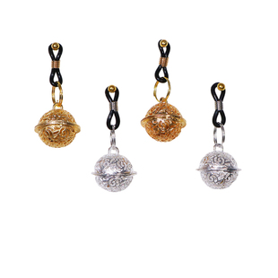 【笼中鸟】宫铃铃铛弹力夹子橡圈可调节松紧易佩戴金色银色花瓣