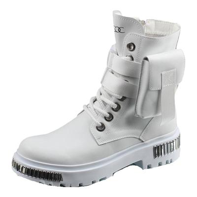 厚底增高机车秋冬马丁靴英伦加绒