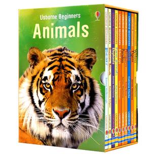 尤斯伯恩初学者系列 动物 英文原版 Usborne Beginners Animals 10册精装礼盒装 少儿英语启蒙动物科普百科知识 课外阅读书籍