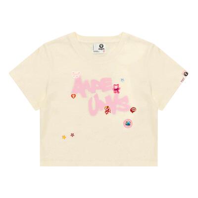 Aape美式涂鸦图案印花潮流T恤