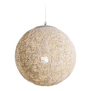包邮个性麻球吊灯藤艺创意餐厅吊灯酒吧台复古吊灯田园圆球吊灯