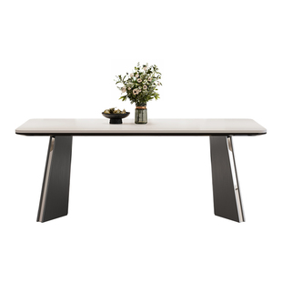 馨佰利岩板餐桌椅2026新款家用客厅小户型轻奢现代简约风吃饭桌子