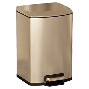 JF不锈钢垃圾桶家用卫生间高颜值带盖脚踩踏式厨房客厅大号容量