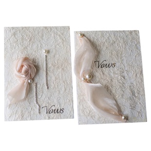 婚礼誓言卡结婚高级简约接亲一对小众森系高级订婚求婚定制宣誓卡