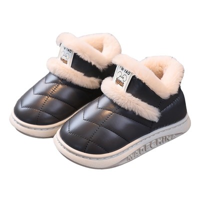 儿童包跟棉鞋女童2025新款冬季加绒保暖鞋防滑宝宝男童毛毛棉拖鞋
