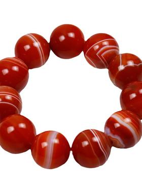 红玛瑙男女缠丝天然纹路手链