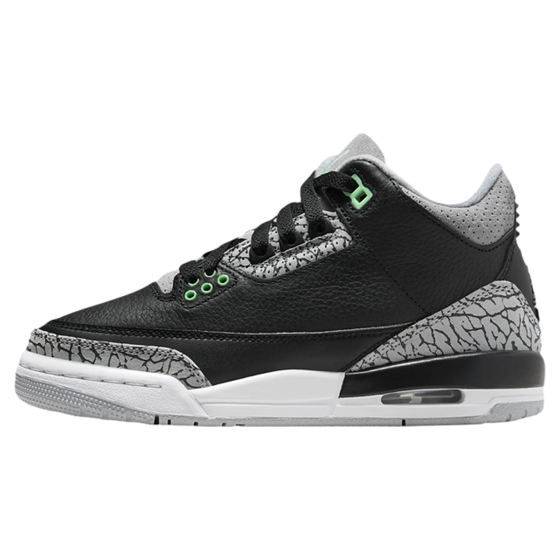 AirJordan3黑绿复古篮球鞋