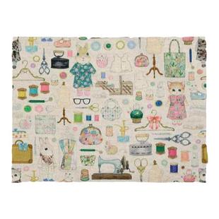 日本yukiemon松浦进口棉麻面料生活小屋舒适软手工服装连衣裙布料