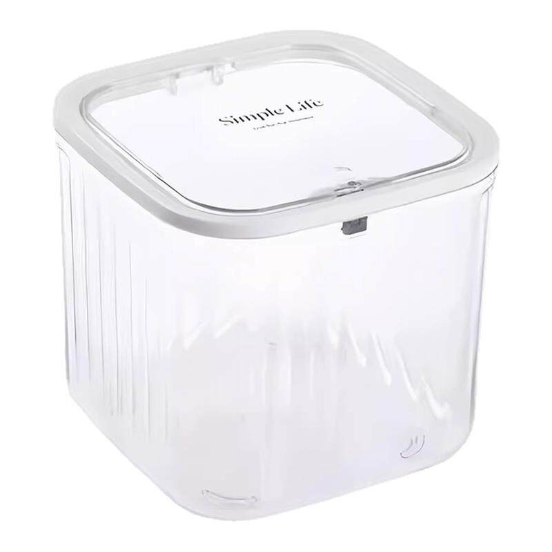 粉扑收纳盒桌面化妆品亚克力次抛口红护肤迷你翻盖杂物透明置物架