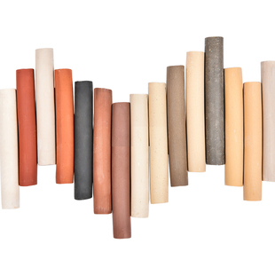 水流星陶艺软陶泥陶艺泥料泥巴瓷泥黄陶高白中白陶泥粘土1斤散装