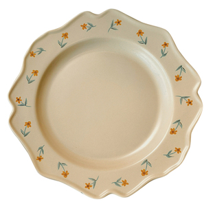 Endless stars 仪式感餐具法式ins小碎花盘子花边陶瓷碗家用饭碗