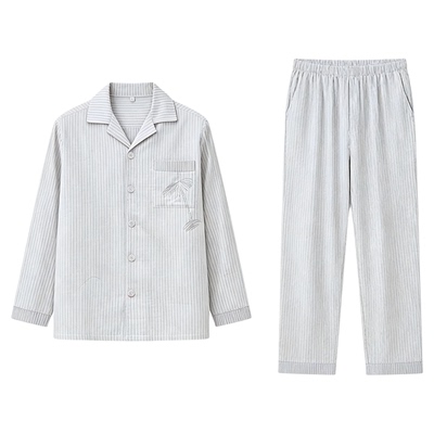 红豆居家全棉双层纱情侣款居家服