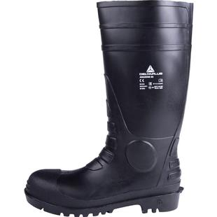 代尔塔安全鞋防化防砸耐酸碱油田泥水高筒工矿靴雨靴雨鞋劳保鞋男